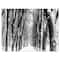 Designart - Snowy Forest Black and White - Modern Forest Canvas Art